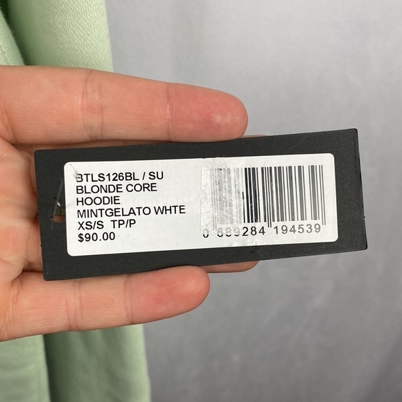 BRUNETTE The Label BLONDE Core Mint Gelato White Hoodie - Size XS/S - Picture 7 of 11